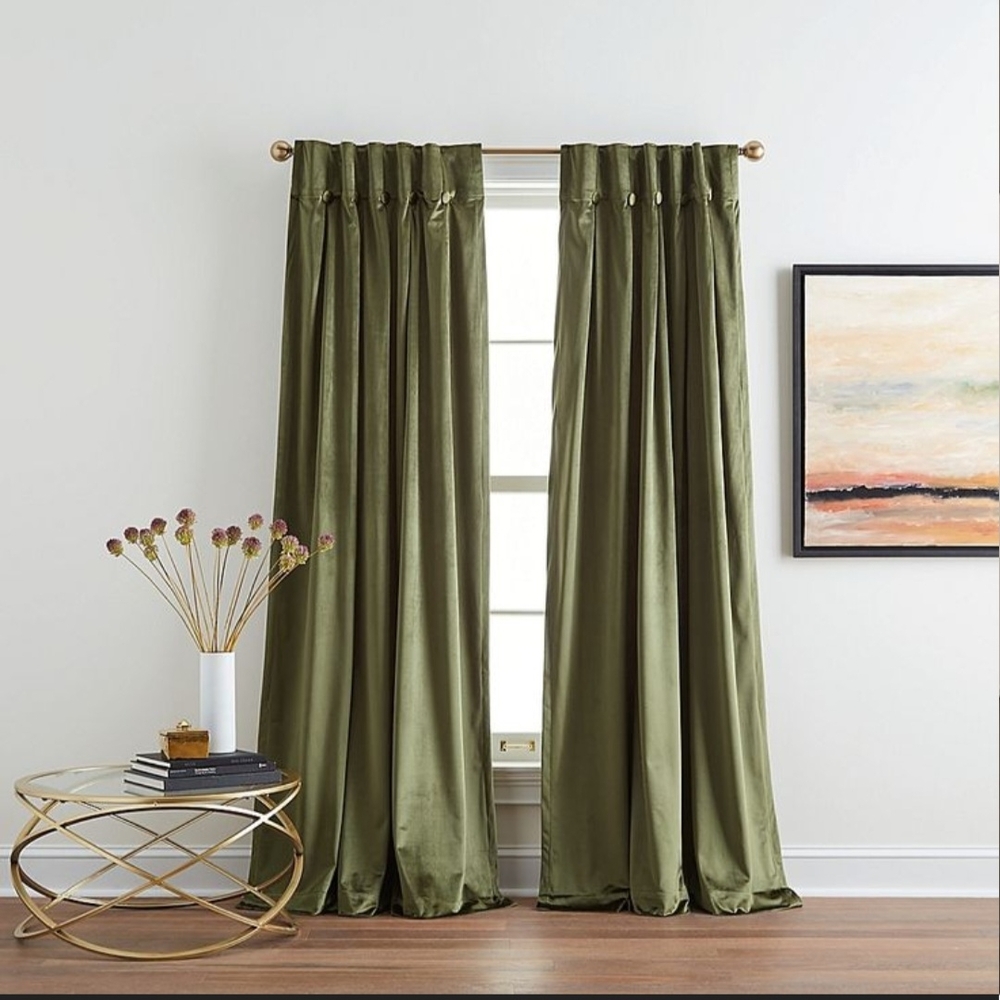 Elegant Olive Green Curtains